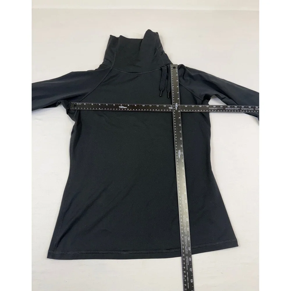 Nike Pro Womens XL Black Funnel Neck Long Sleeve Thumbhole Base‎ Layer Top